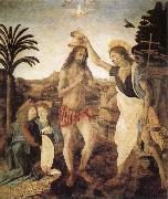 Andrea del Verrocchio The Baptism of Christ oil on canvas